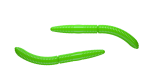 Libra Lures Fatty D Worm 65mm, Cheese,Hot green 026